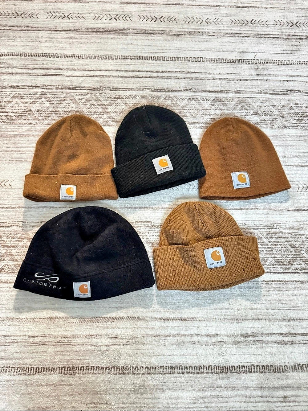 Carhartt Acrylic Watch Hat A18 5-Pack Brown & Black